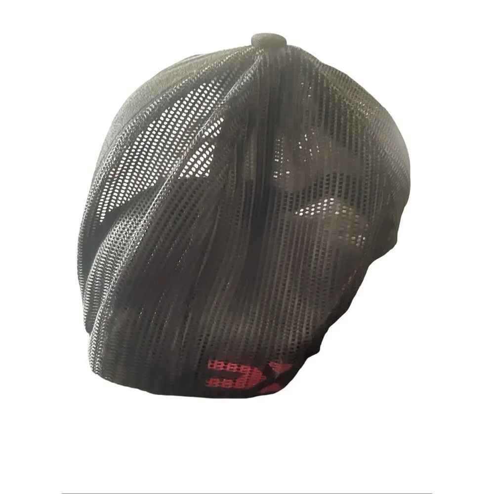 The Classics Yupoong Mens Black Pennywise Big Face Mesh Trucker Snapback Hat Cap